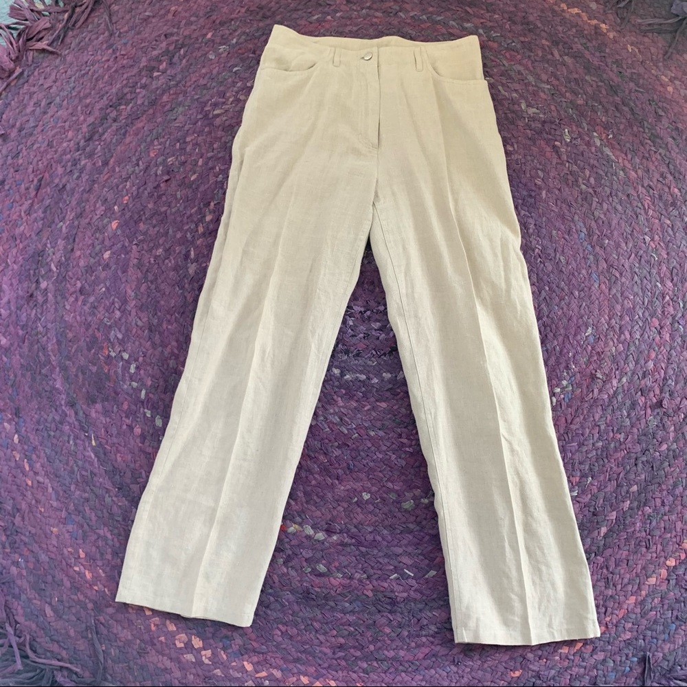 J Crew 100% Linen Trousers